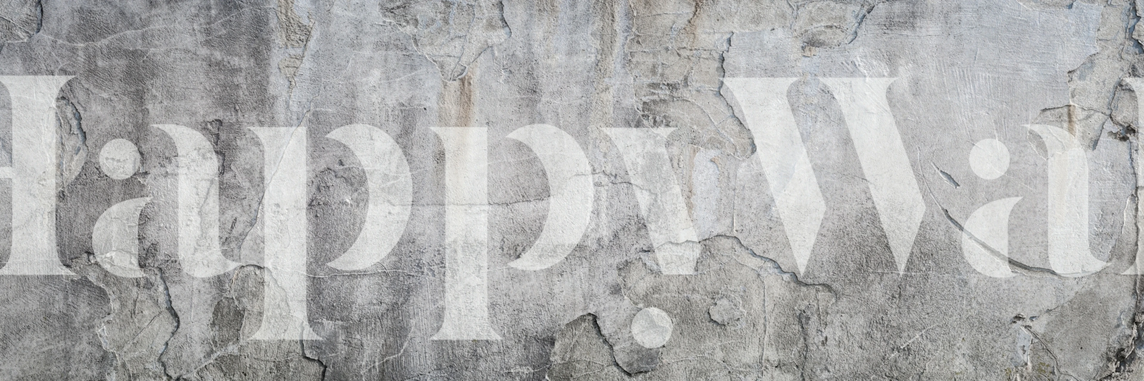 Tapeta Gray stone wall prikazana u sobi