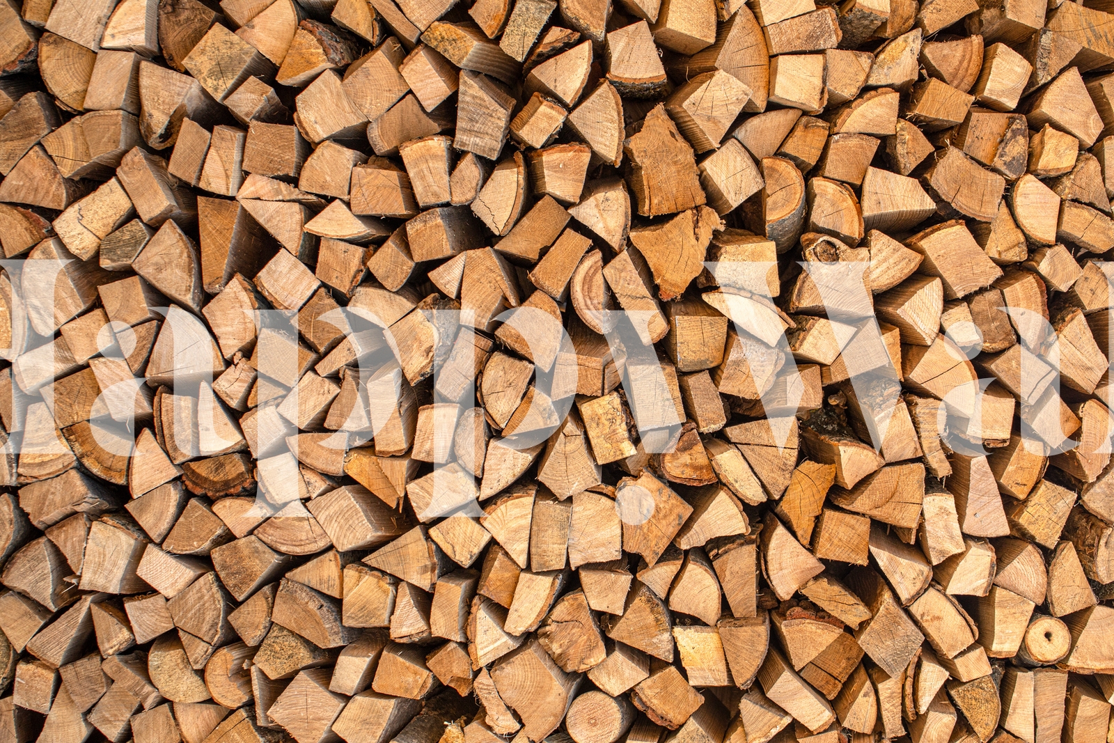 Shop Firewood II Wallpaper – Warm and Cozy Wall Art