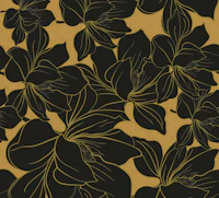 Elegant Flowers on Gold wallpaper