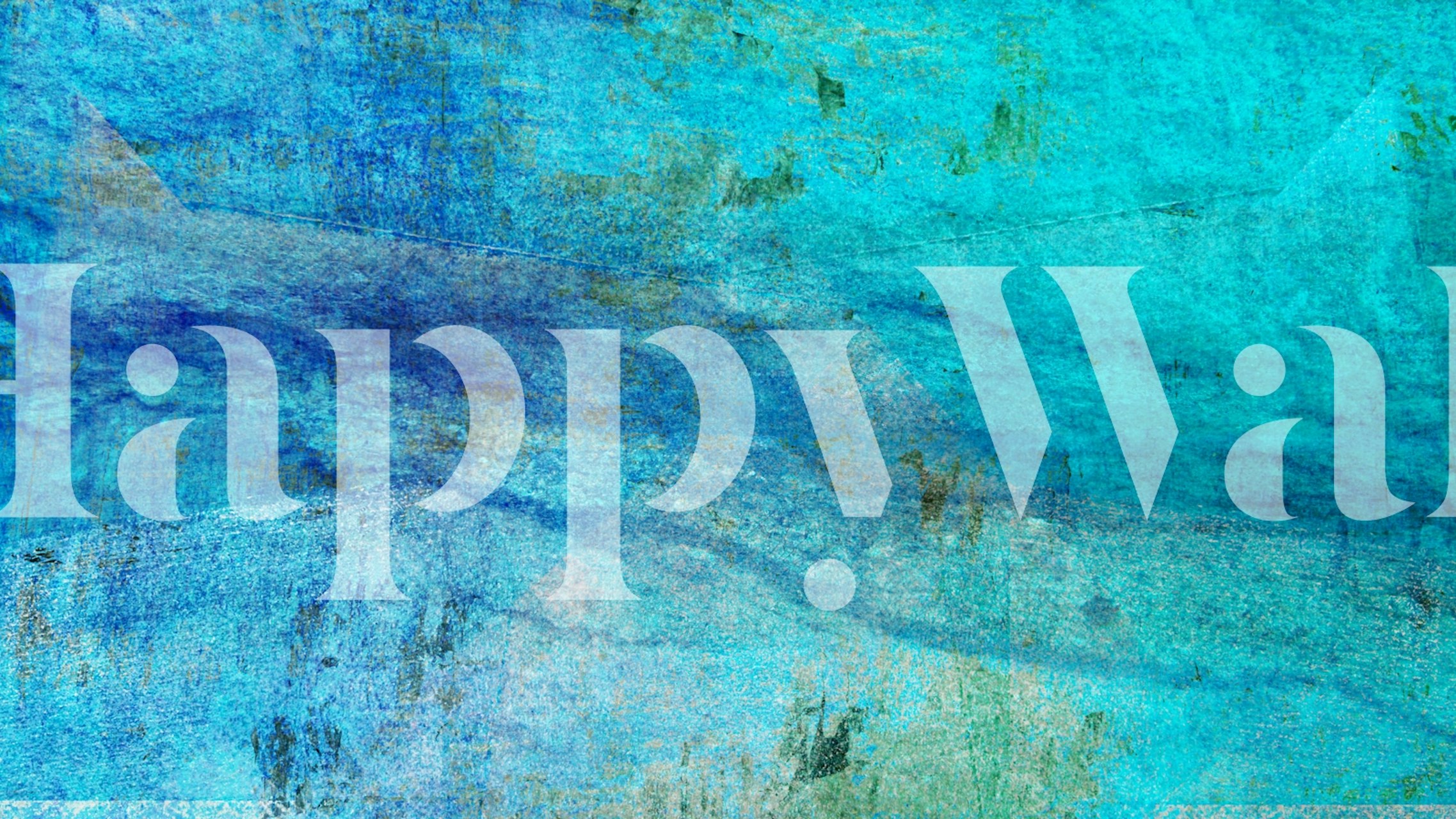 Textured turquoise wallpaper with abstract patterns