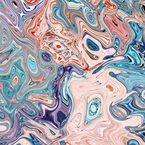 Pink Fluid Art