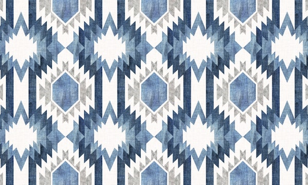 Quilt Number 2 Blue and White