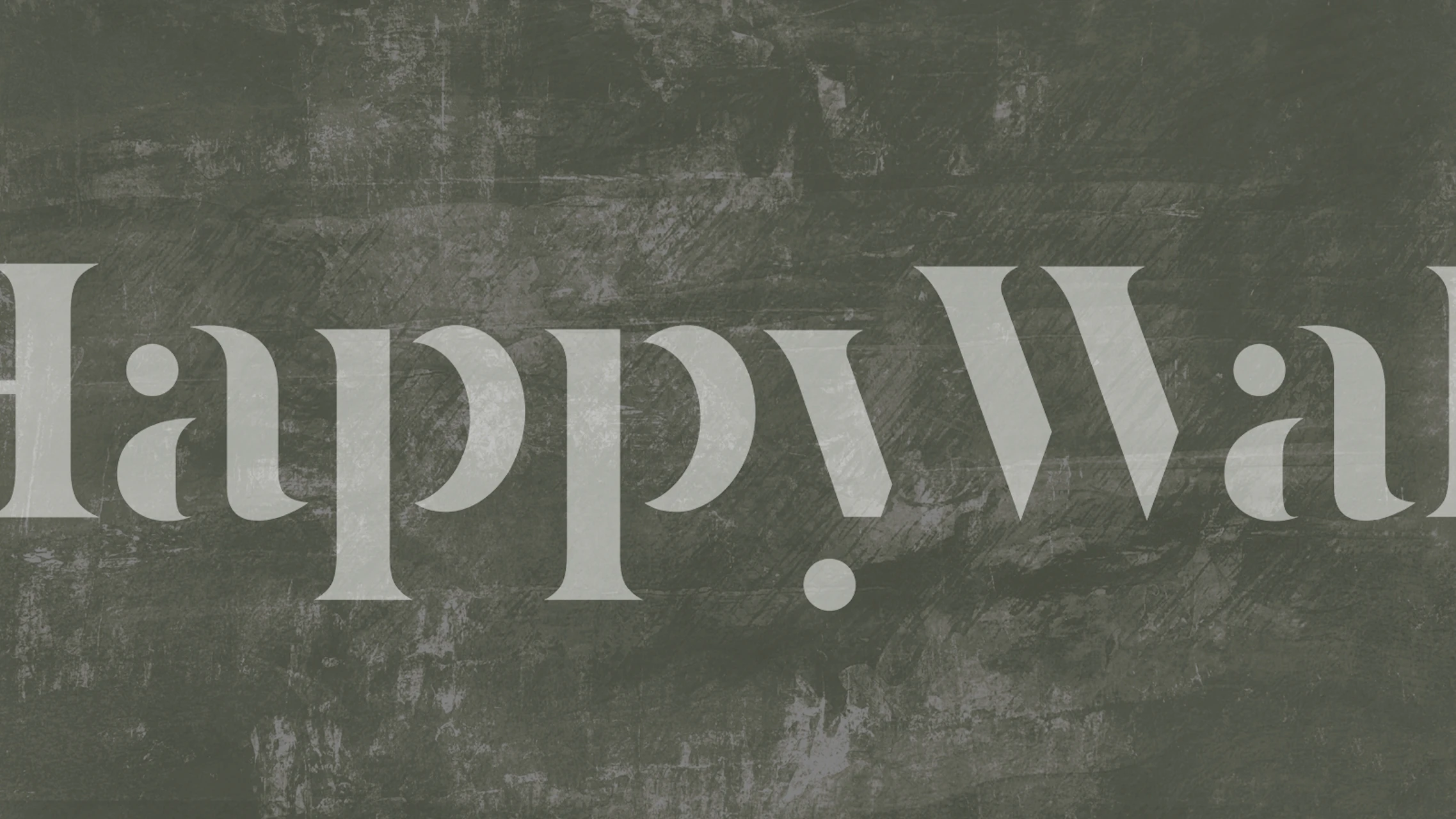 Leaf pattern in green tones with textured grunge background wallpaper