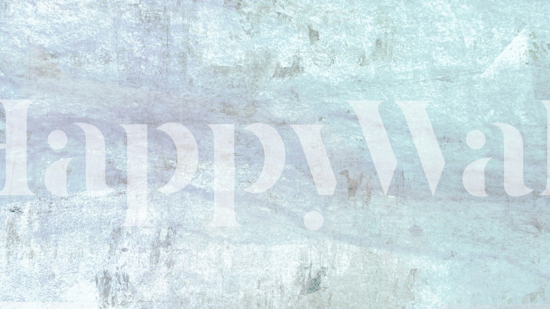 Soft textured wallpaper in muted blue and white watercolor design