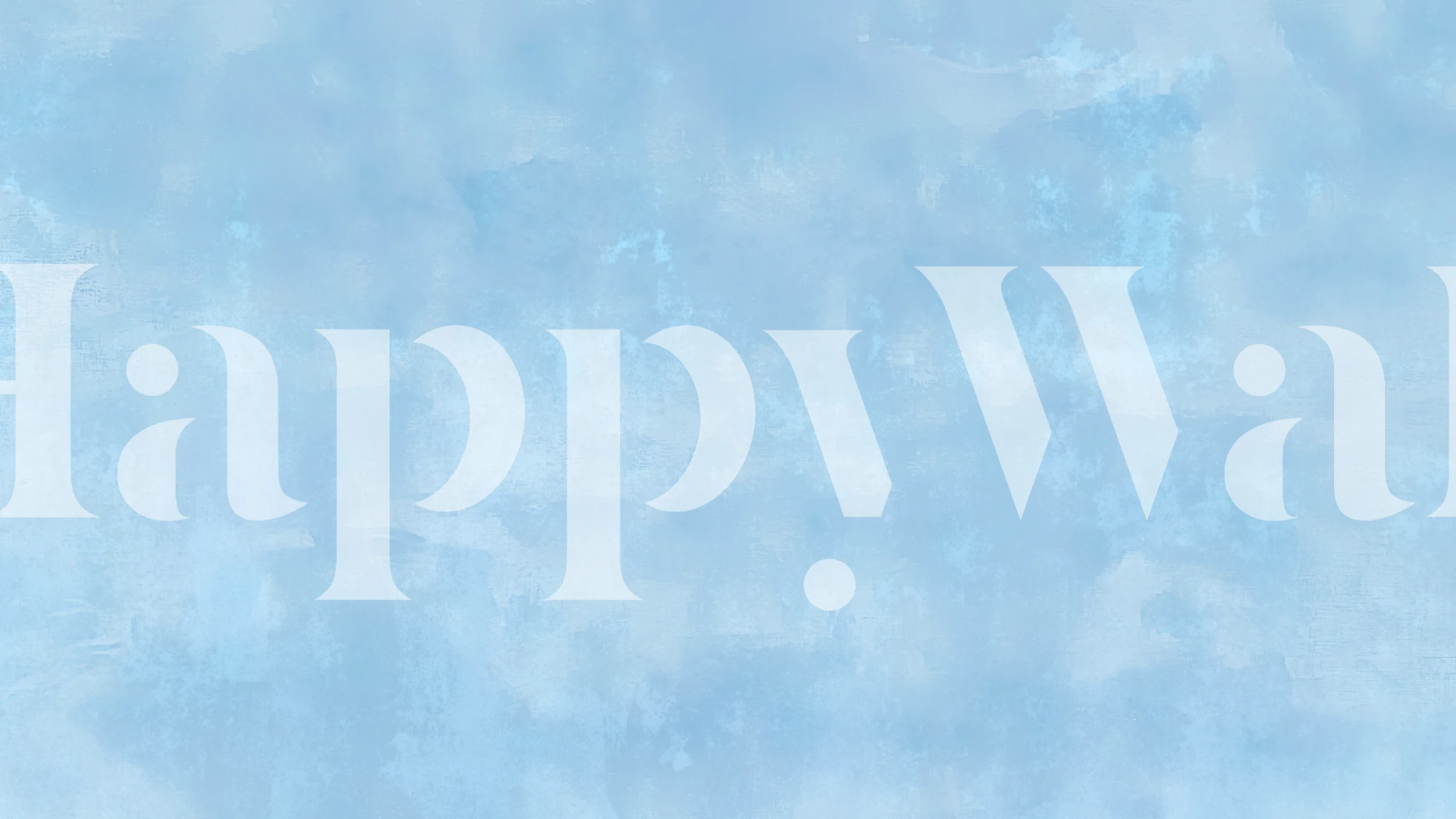 Soft textured wallpaper in muted blue and white watercolor design