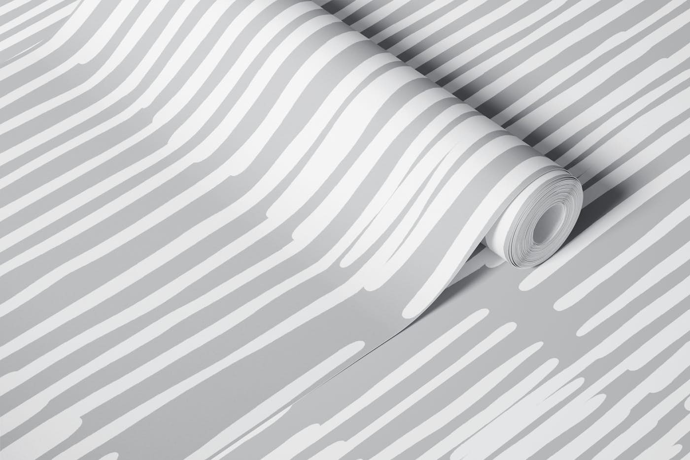 Abstract Line Composition Grey wallpaper roll