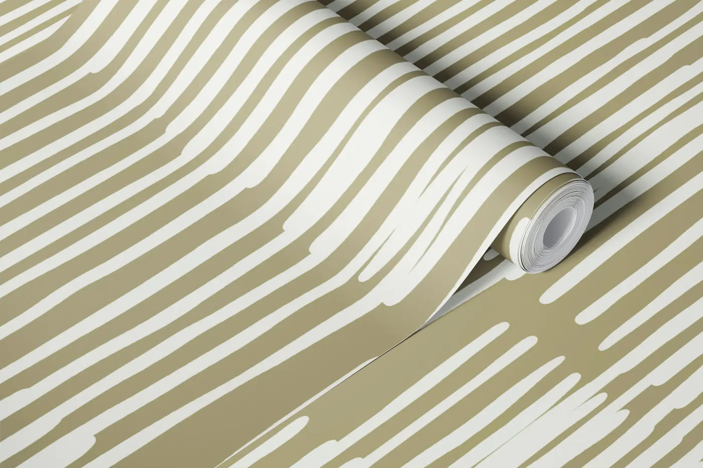 Abstract Line Composition Tan wallpaper roll