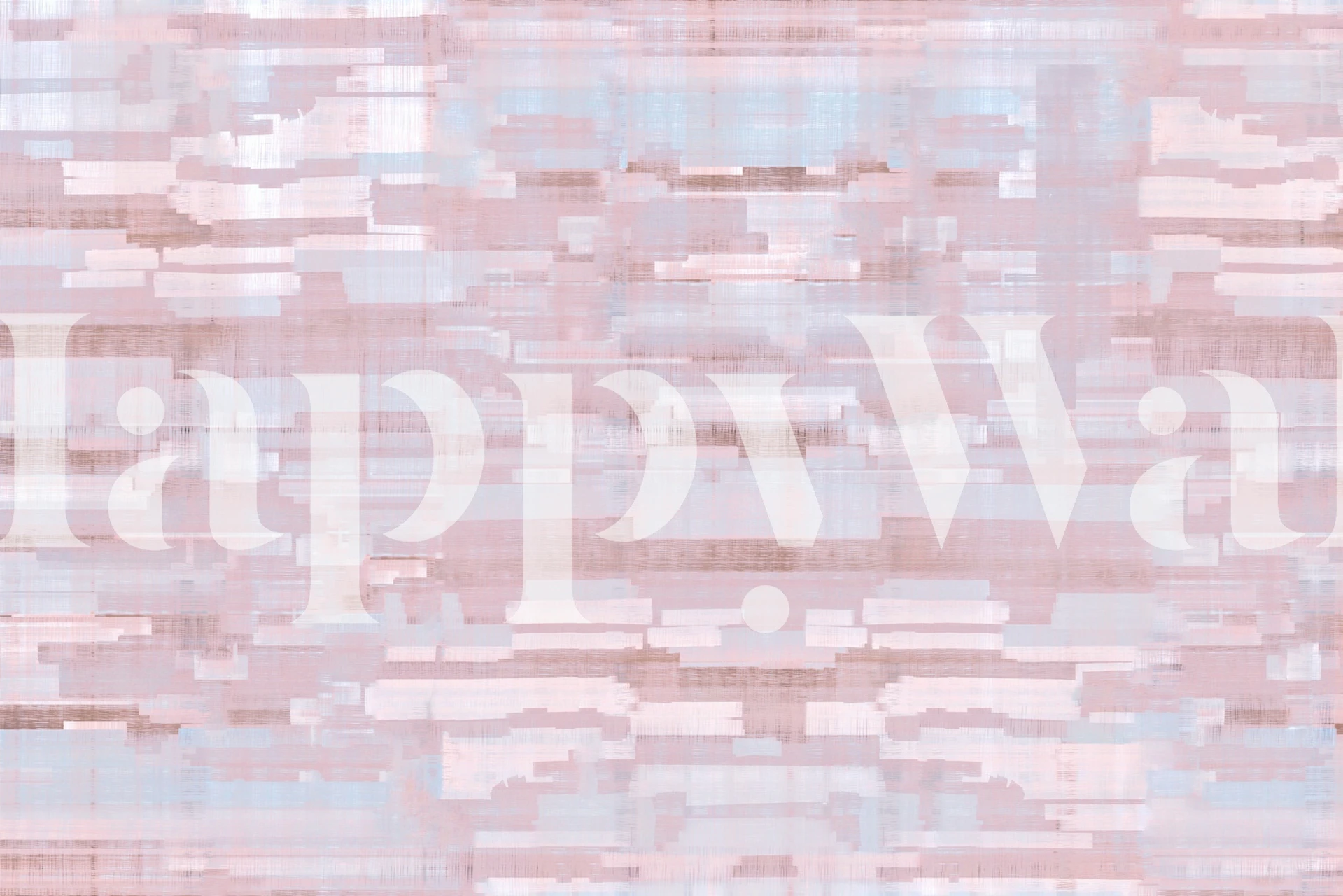 Abstract Composition Blush wallpaper in a room