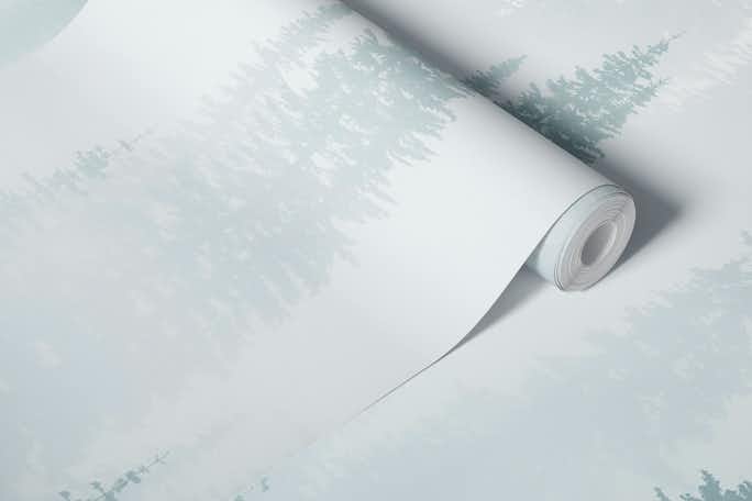 Misty forest moodywallpaper roll