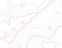 Red topographical map tapete