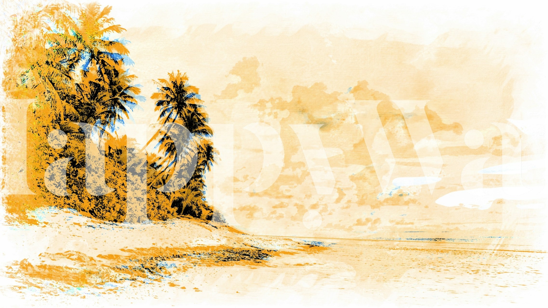 Hipster Summer Beach taustakuva huoneessa