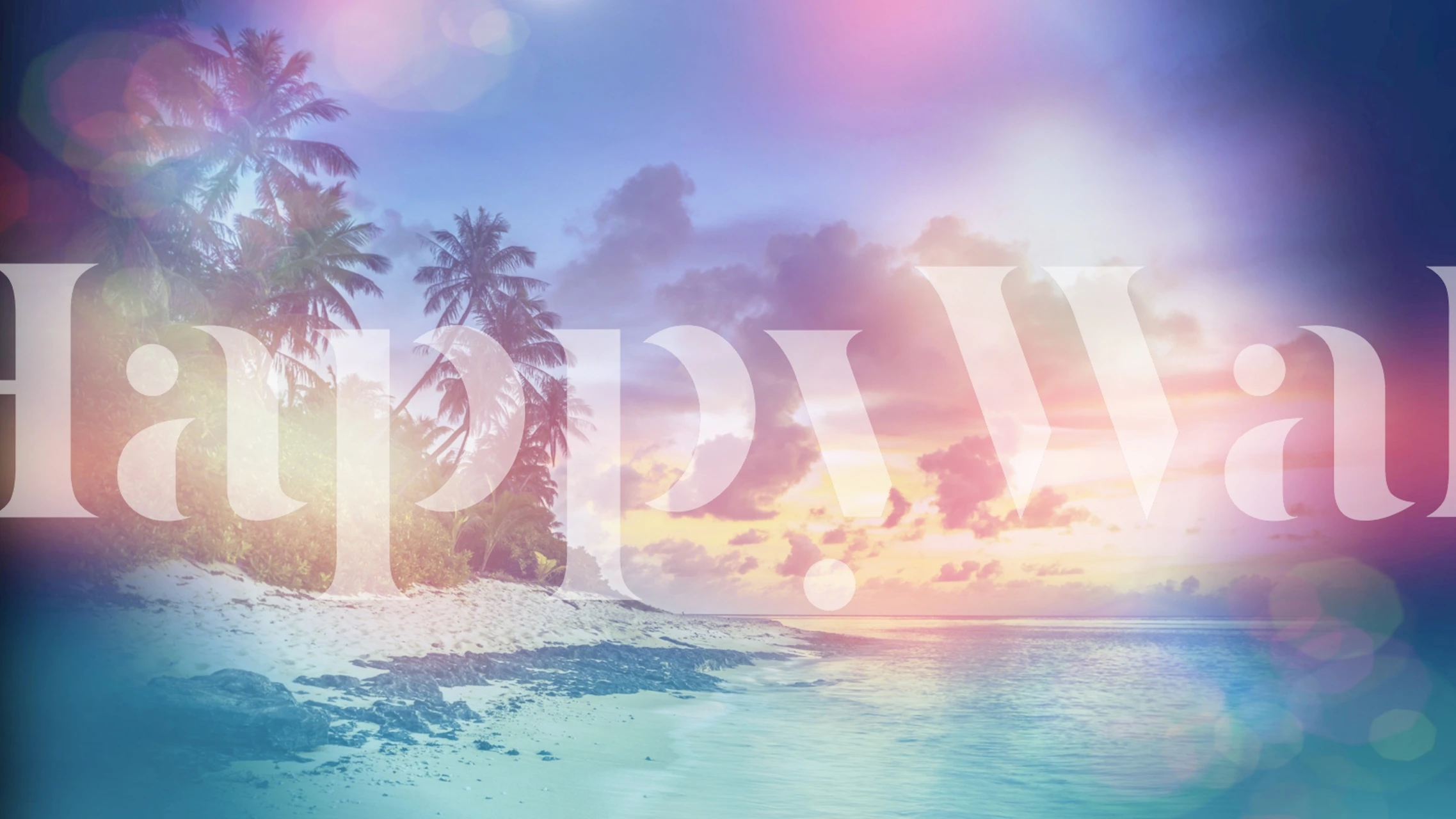 papel de parede Summer Beach Dreams em um quarto