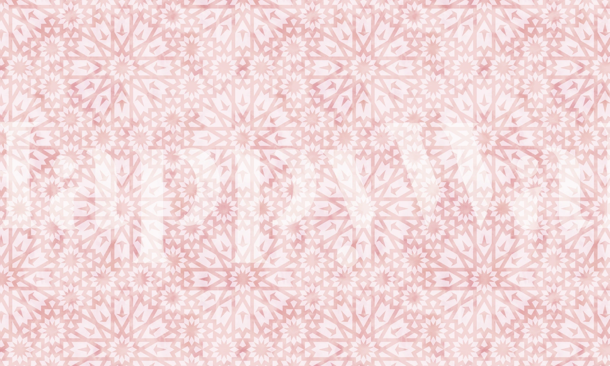 Tangier Tiles Light Pink tapetti huoneessa