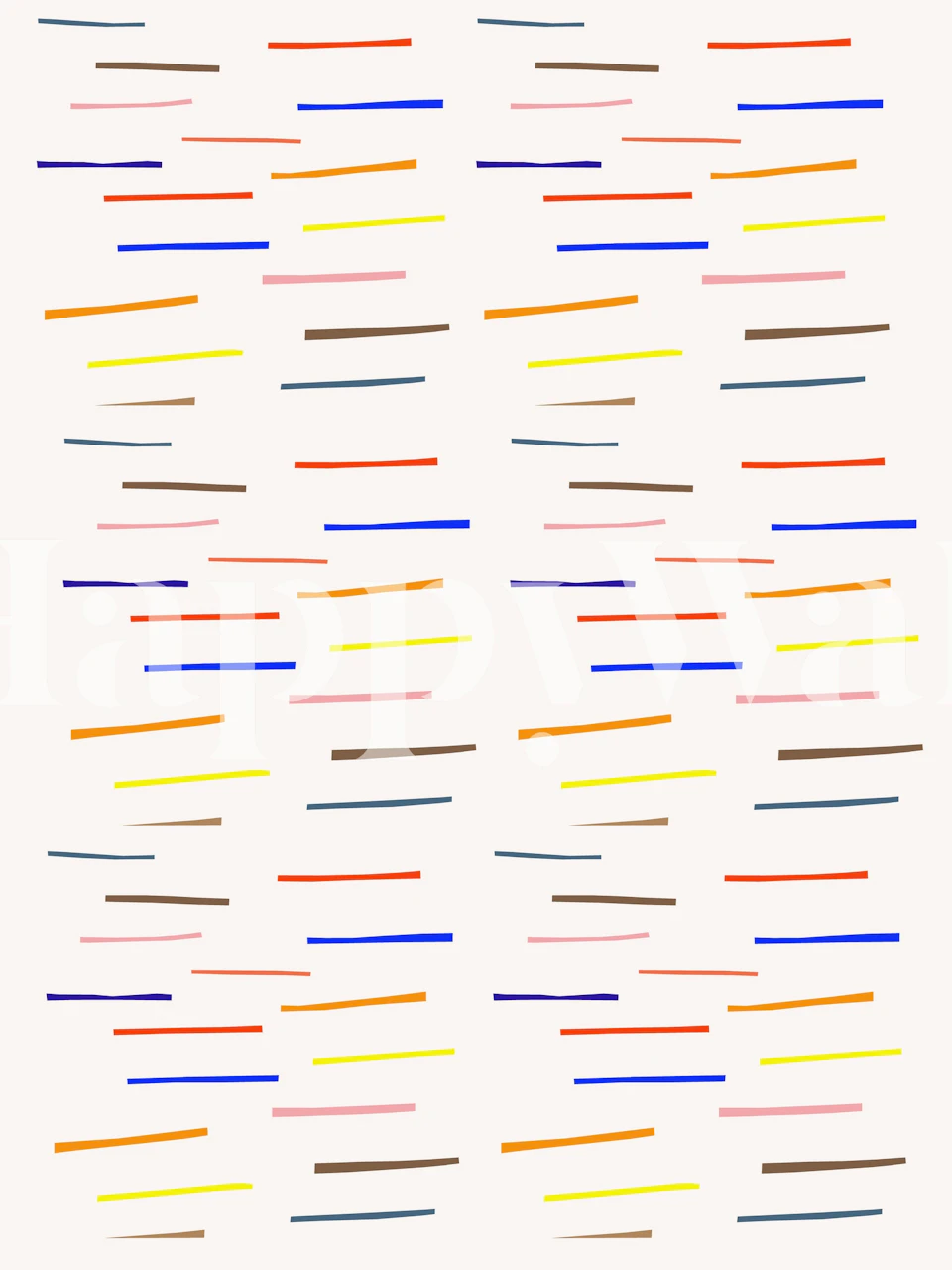 Minimal Retro Stripes 1 Tapete in einem Raum