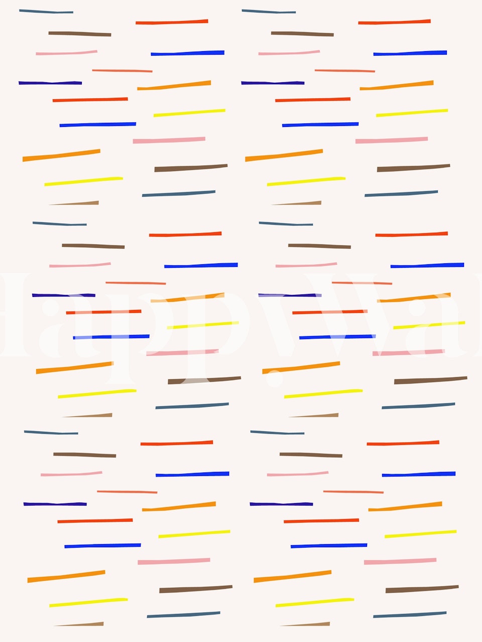 Colorful striped patterns on light background wallpaper