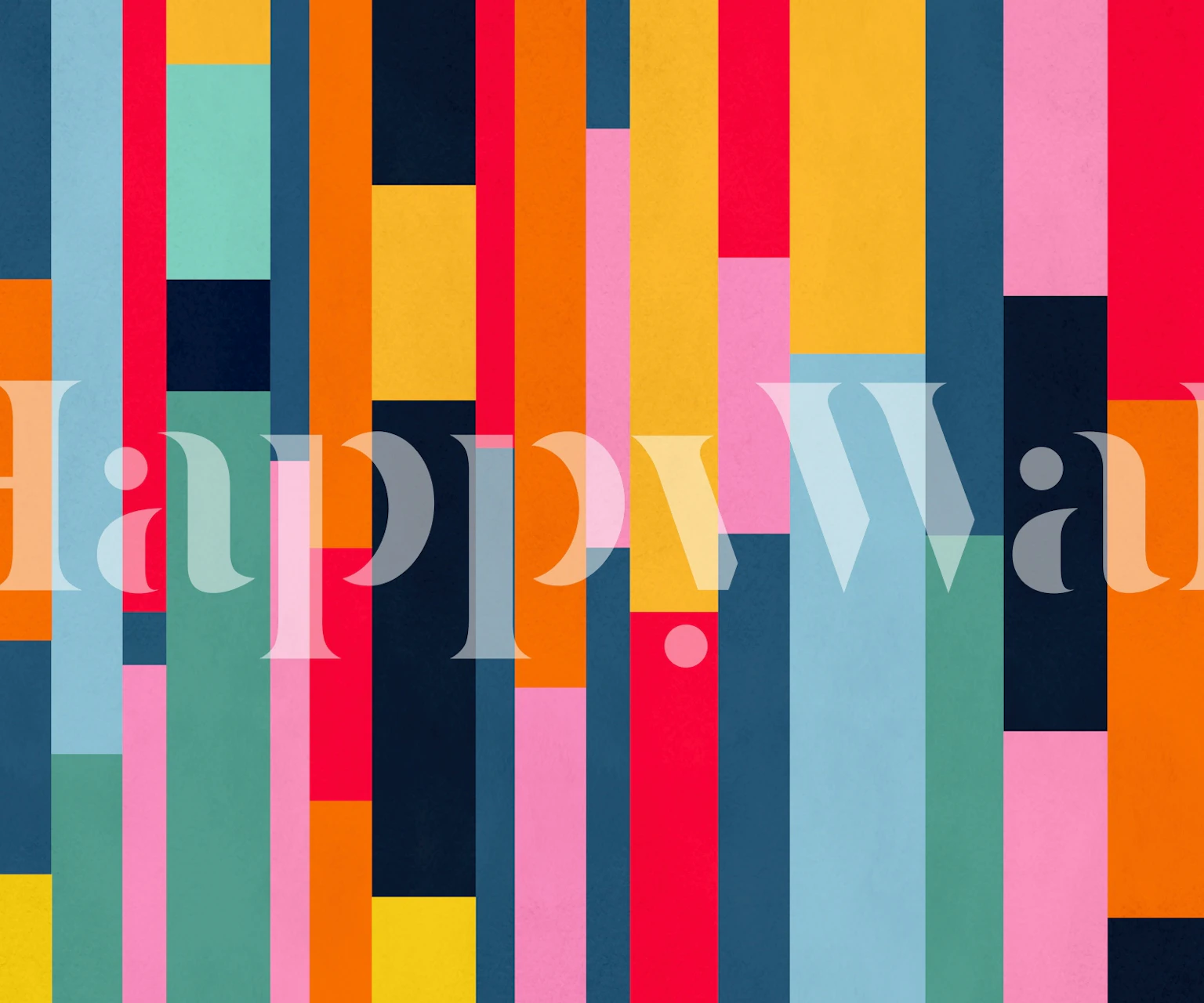 Vivid Bauhaus Minimalist tapetti huoneessa