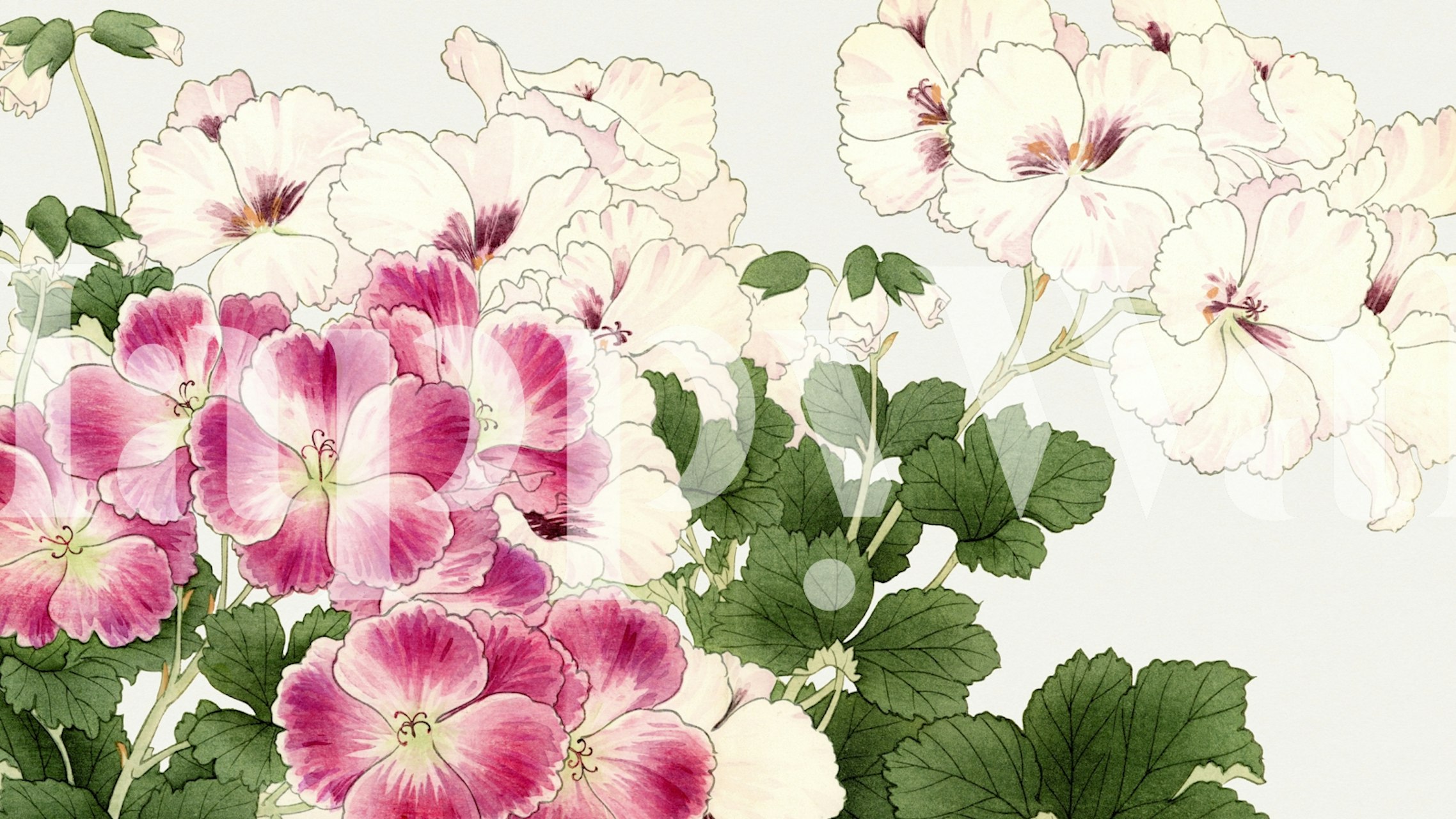 Playful Japan Floral tapeta v místnosti