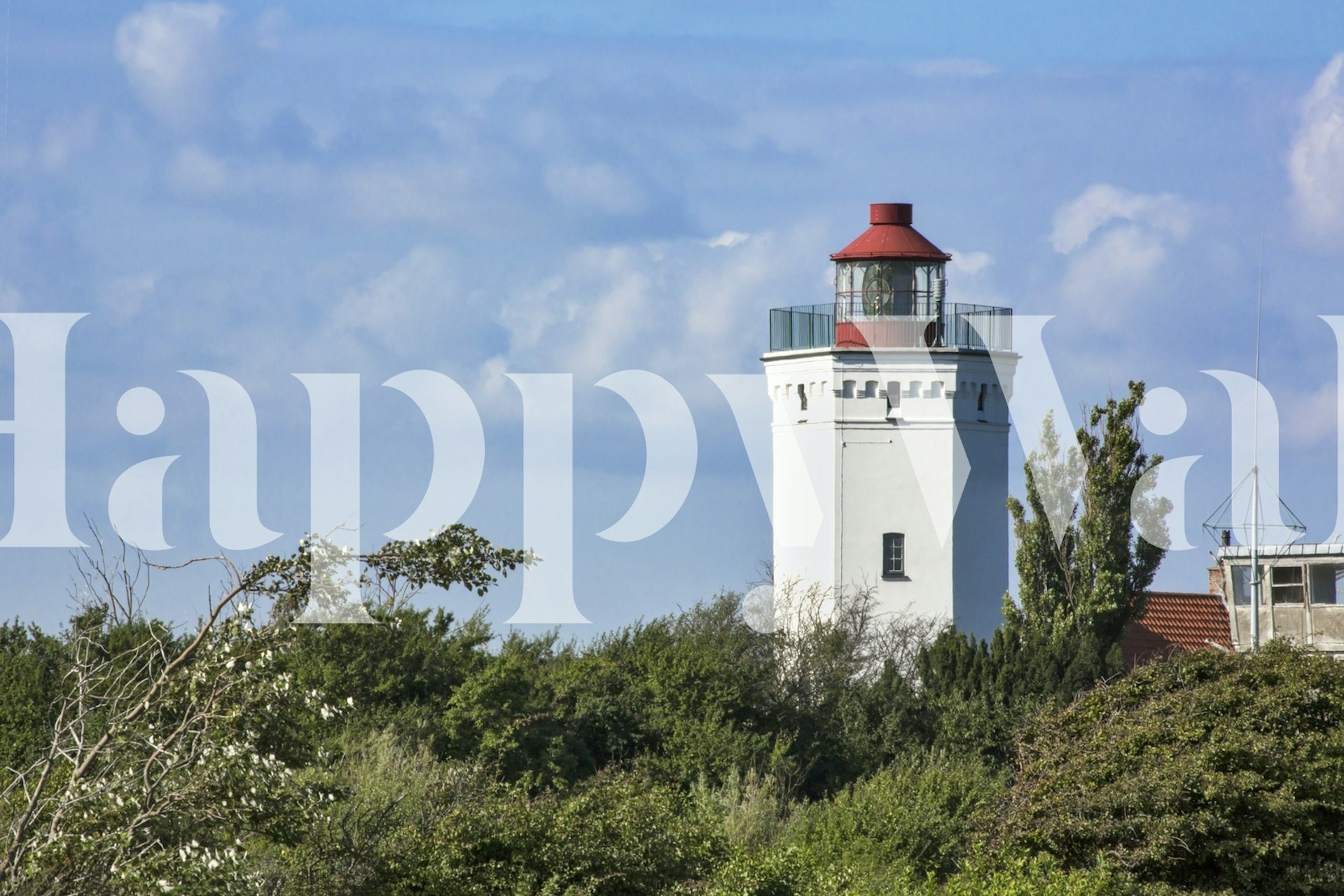 Denmark Lighthouse wallpaper in a room