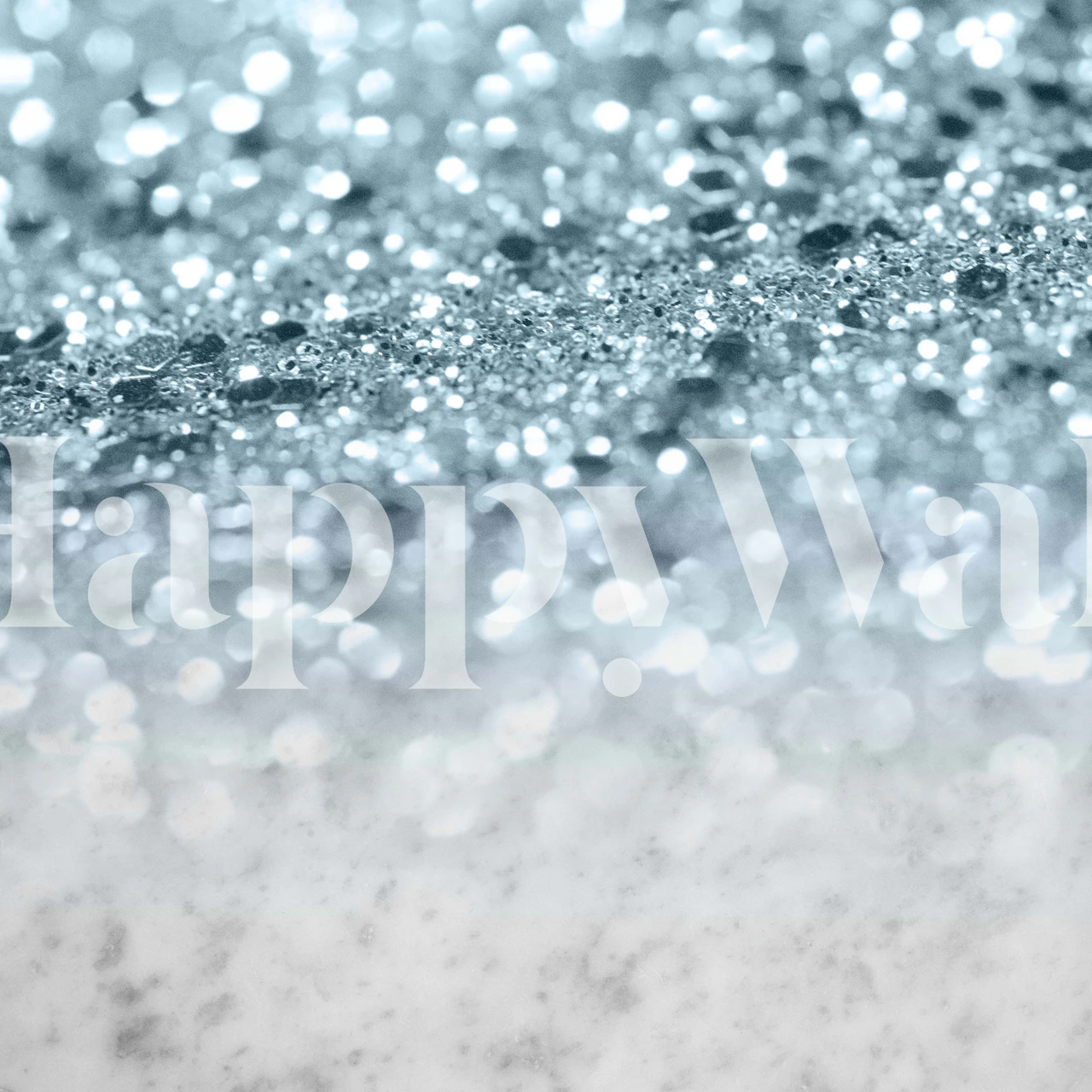 Silver and white glitter marble design wallpaper