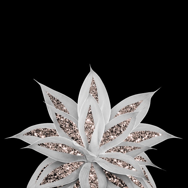 Agave Rose Gold Glitter 2
