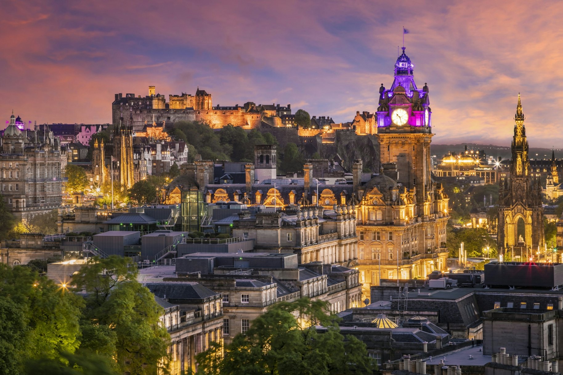 Stunning Edinburgh Sunset Wallpaper Happywall