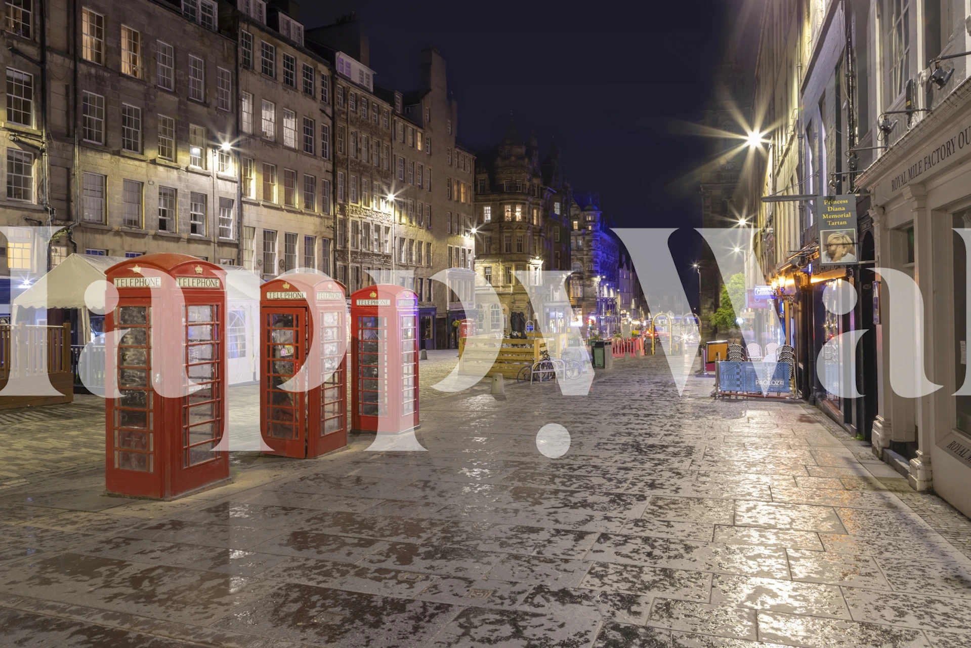 tapeta Royal Mile in Edinburgh w pokoju