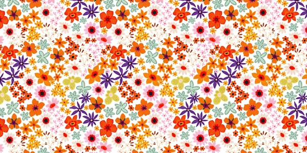 Simple floral garden