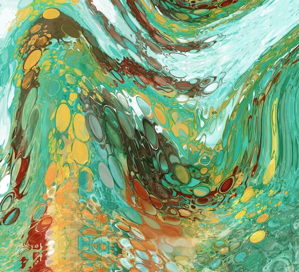 A huge wave of paint