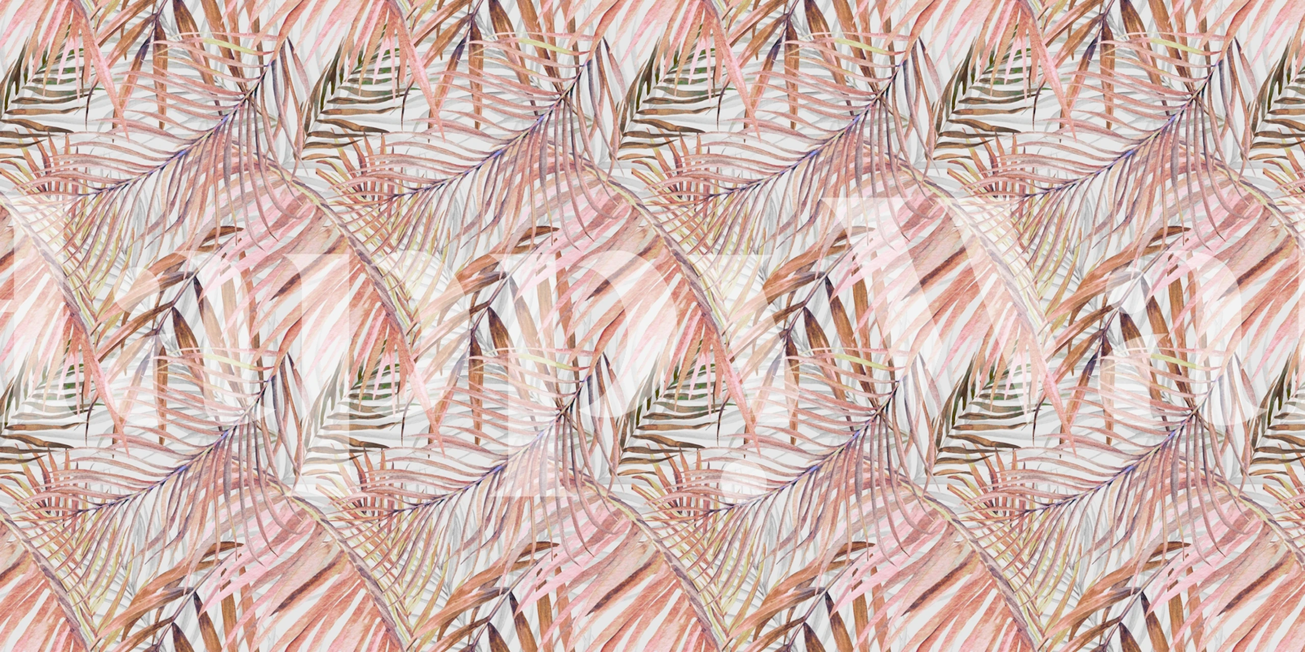 Pink Leaves Wallpaper in a Room