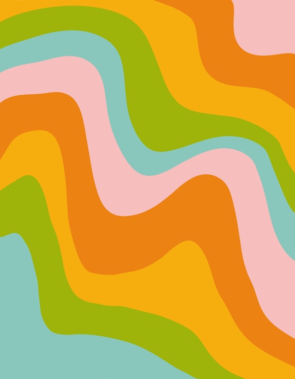 Retro Summer Swirl Wave 5