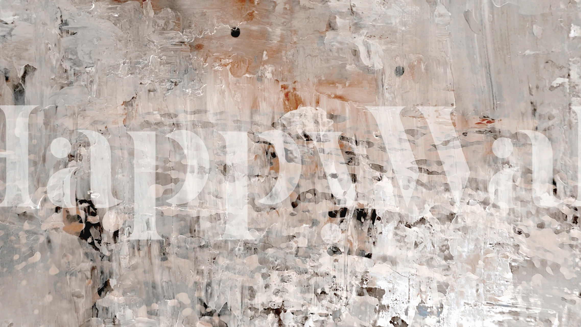 Hand Painted Japanese Abstract tapetti huoneessa