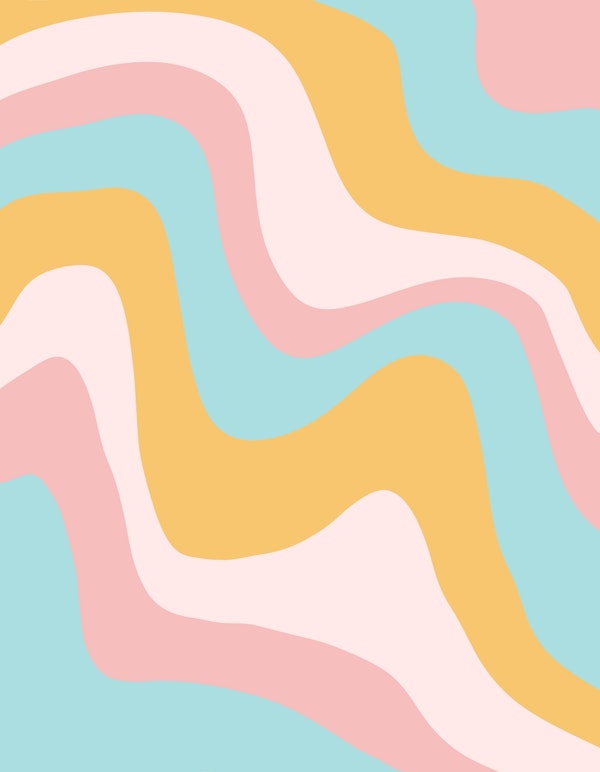 Retro Summer Swirl Wave 6