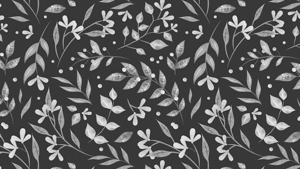 Black and White Mystic Garden