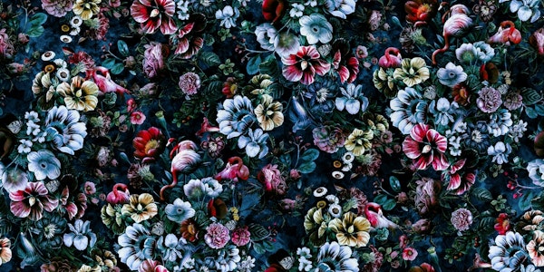 Night Garden Flamingos