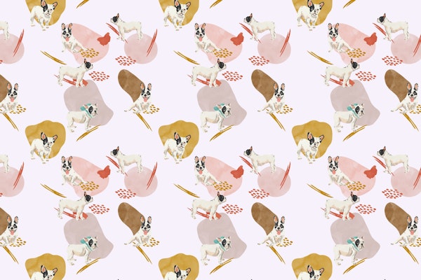 French bulldog pattern