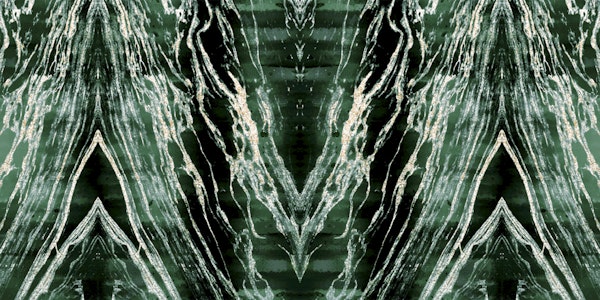 Emerald Sparkles Marbling