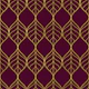 Art Deco Wall Burgundy