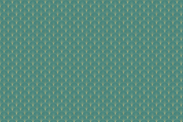Art Deco Wall Teal