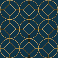 Art Deco Wall Teal papiers peint