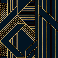 Blue and Gold Gatsby tapete
