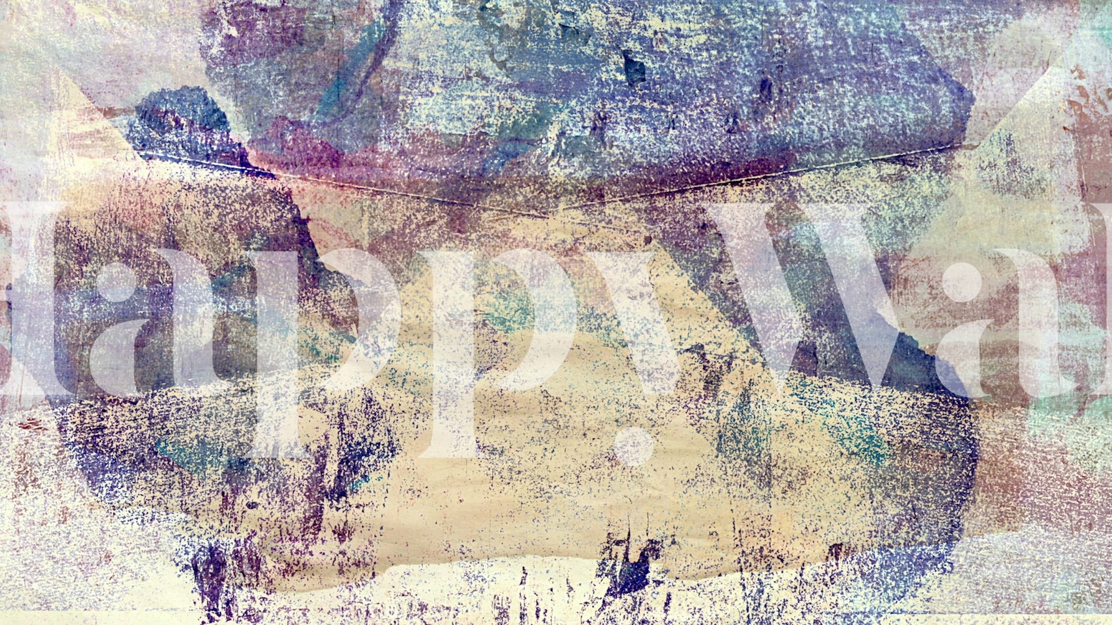 Fototapete mit sanfter, abstrakter Aquarelltextur