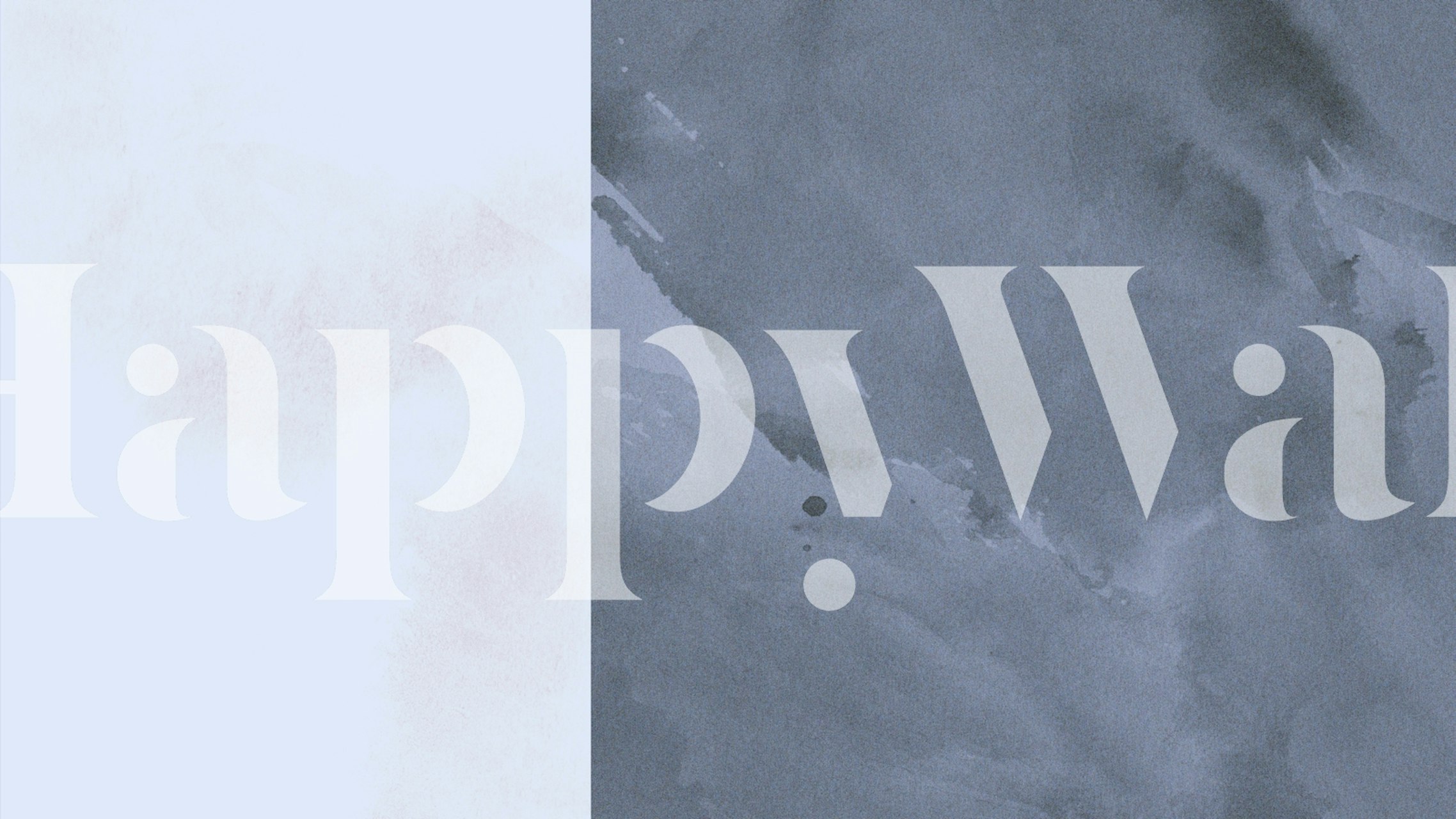 Watercolor Soft Blue wall mural with soothing shades of blue and gentle brush stroke texture