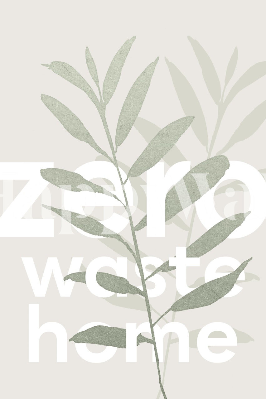 Zero waste home wallpaper design in a room