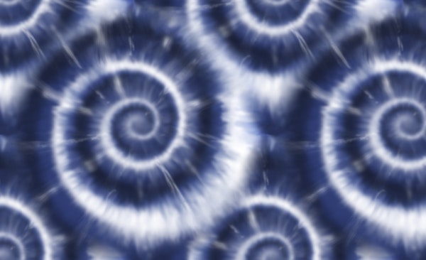 Blue White Tie Dye Shibori