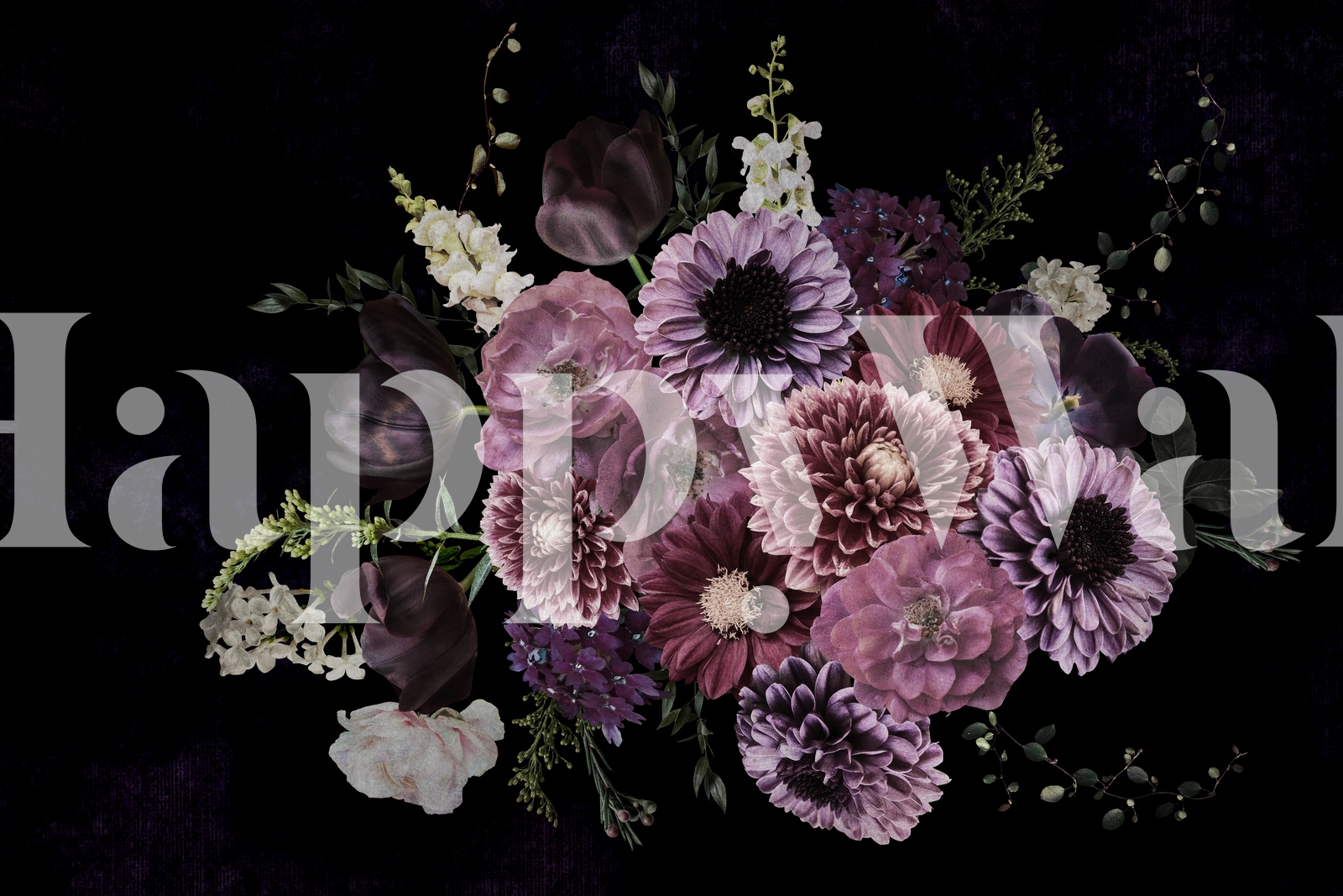 Buy Vintage Floral Bouquet 3 wallpaper Free shipping