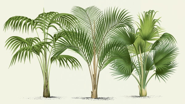 Palm Leaves Garden Antique