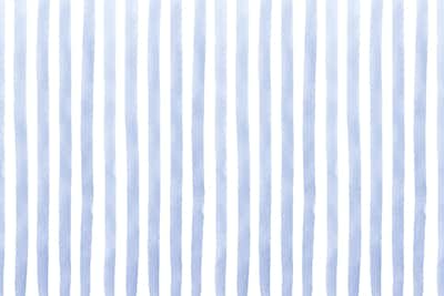 Watercolor Stripe Wallpaper - Blue Tranquility
