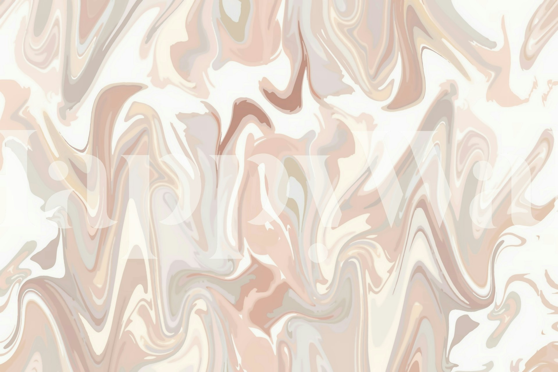 Ταπετσαρία Tie Dye Pastel εκτεθειμένη σε ένα δωμάτιο