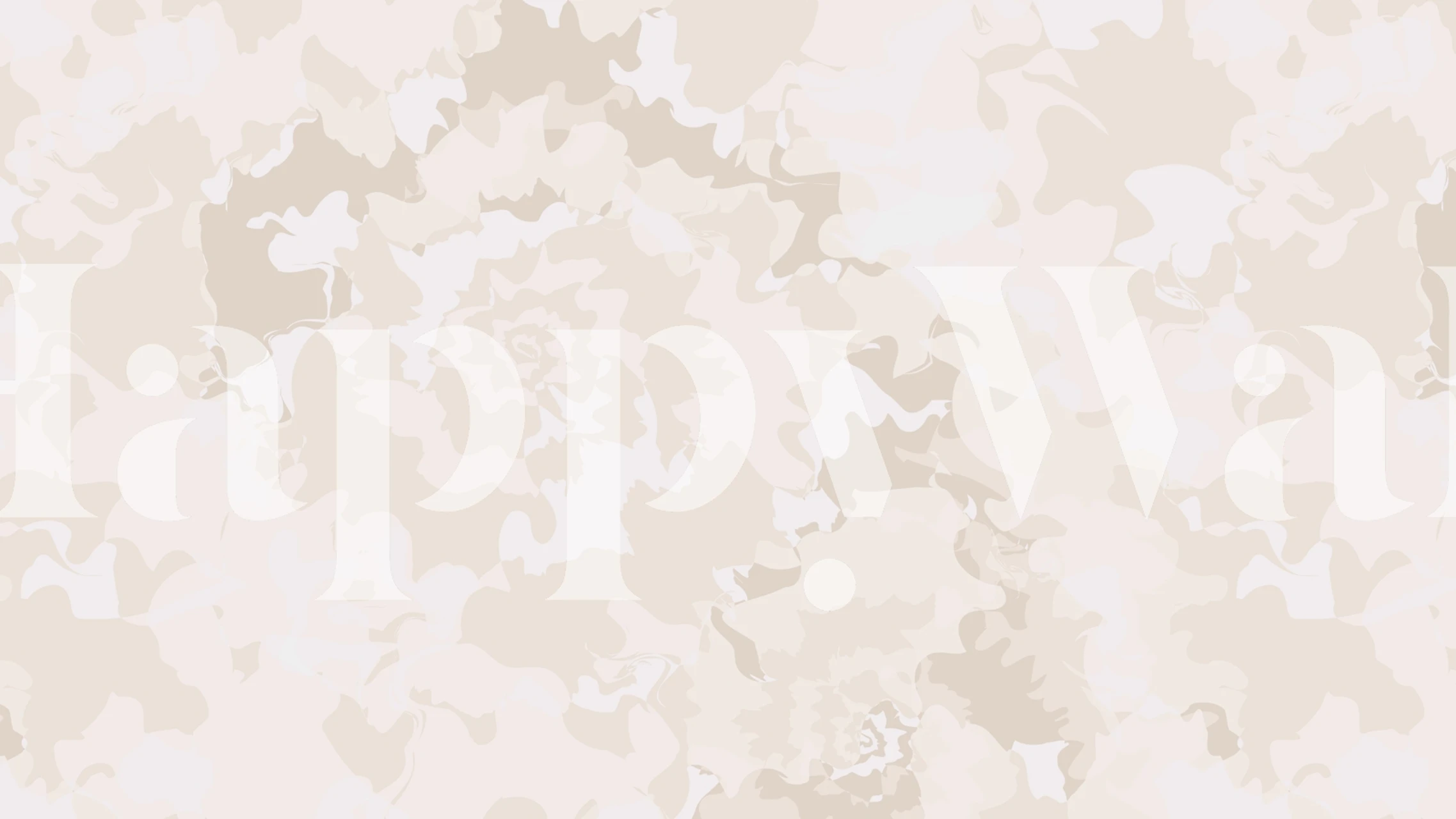 Papel de parede Tie Dye Soft Tan exibido em um quarto