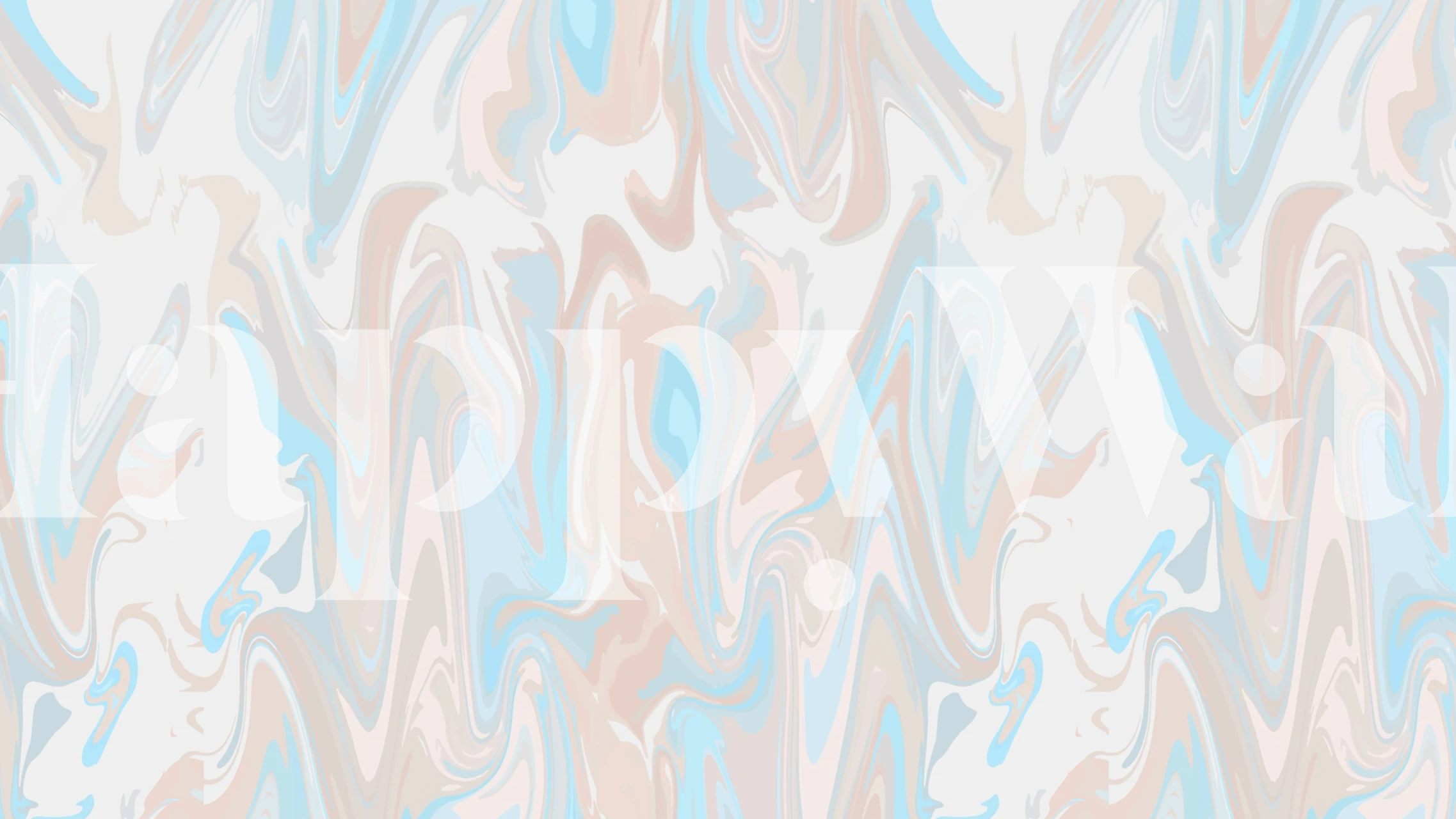 Abstract blue and beige swirls wallpaper